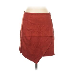 Size Small: Hem & Thread Asymmetrical Rust Skirt